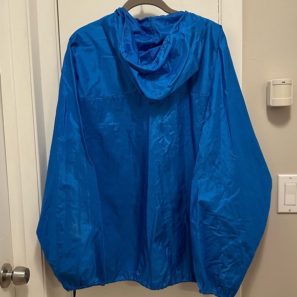 Vintage Polo Jeans Ralph Lauren Jacket M Blue Anorak Windbreaker Rain Track Y2K - Picture 4 of 8